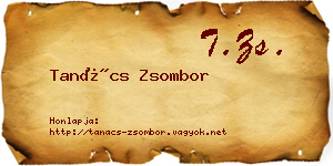 Tanács Zsombor névjegykártya