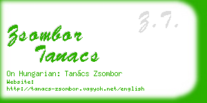 zsombor tanacs business card